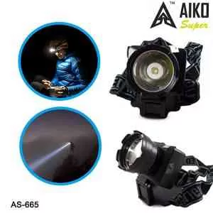 Aiko Rechargeable Head Mounted LED Torch Lamp AS  @ ido.lk  x