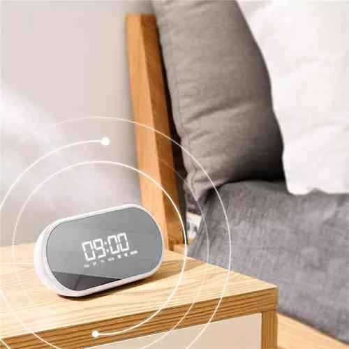 Baseus Encok E09 4 In 1 Wireless Bluetooth Speaker & Mirror Alarm Clock