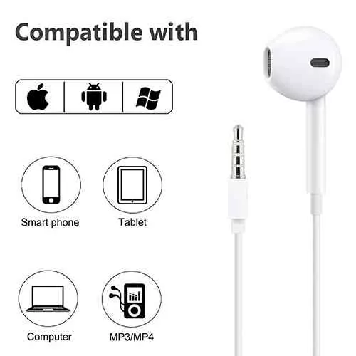 EarPods with Remote and Mic compatible with iPhone Lowest Price @ido.lk