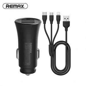 Remax Car Charger & Cable 3 in 1 RCC217