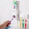 Auto Toothpaste Dispenser/Squeezer & Toothbrush Holder Set.
