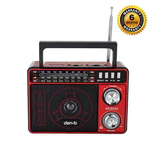Den-b FM RadioMusic Player with LED Torch