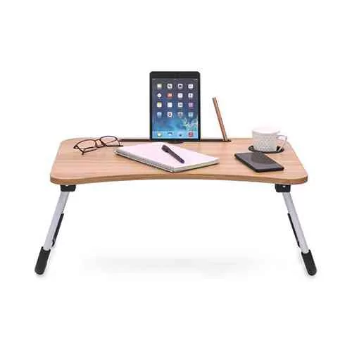 Foldable Laptop Desk Cup Holder Table@ ido.lk