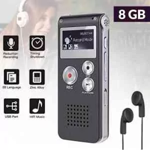 Digital Voice Recorder 8GB STEREO
