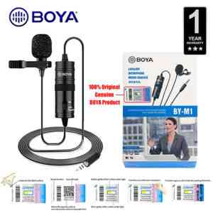 Original BOYA BY-M1 Omnidirectional Lavalier Microphone