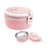 1 Layer Stainless Steel Lunch Box Round Thermal Insulated Food Warmer