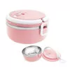 1 Layer Stainless Steel Lunch Box Round Thermal Insulated Food Warmer