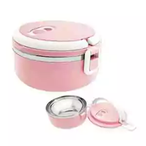  Layer Stainless Steel Thermal Insulated Lunch Box Round @ ido.lk  x