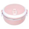 1 Layer Stainless Steel Thermal Insulated Lunch Box Round@ido.lk