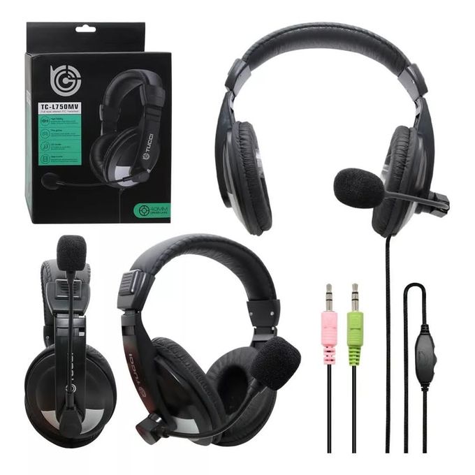 Stereo PC Gaming Headset with Microphone TUCCI TC-L750MV: Stereo PC Gaming Headset Best Price in Sri Lanka | ido.lk