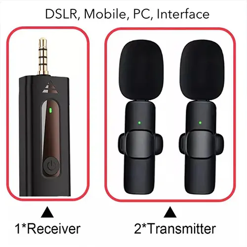 K35 Wireless Dual Clip Microphone: Buy Wireless Dual Clip Microphone Best Price in Sri Lanka | ido.lk