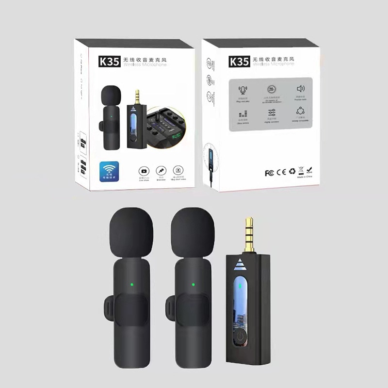 K35 Wireless Dual Clip Microphone: Buy K35 Wireless Dual Clip Microphone Best Price in Sri Lanka | ido.lk