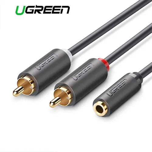 Ugreen 3.5mm Female to 2RCA Male Audio Cable 1M
